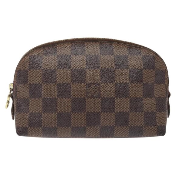 LOUIS VUITTON Damier Ebene Pochette Cosmetic PM Pouch - Picture 1 of 15